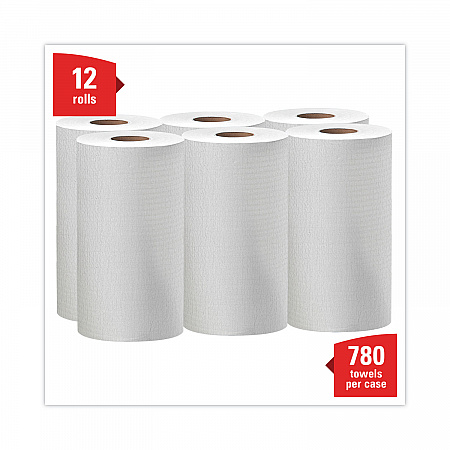 General Clean X60 Cloths, Small Roll, 13.5 x 19.6, White, 130/Roll, 6 Rolls/Carton (35421)