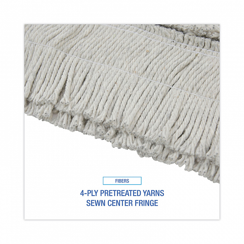 Disposable Dust Mop Head, Cotton, Cut-End, 60 x 5 (1660CT)