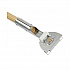 Clip-On Dust Mop Handle, Lacquered Wood, Swivel Head, 1