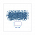 Dust Mop Head, Looped-End, Cotton/Synthetic Fibers, 18 x 5, Blue (1118)