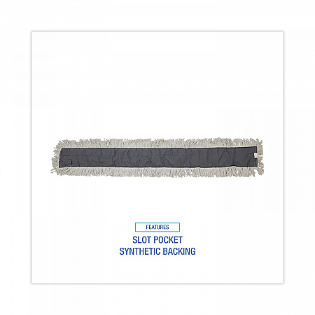Disposable Dust Mop Head, Cotton, Cut-End, 60 x 5 (1660CT)