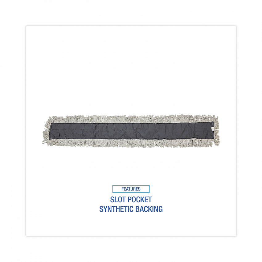 Disposable Dust Mop Head, Cotton, Cut-End, 60 x 5 (1660CT)