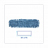 Dust Mop Head, Cotton/Synthetic Blend, 36 x 5, Looped-End, Blue (1136)