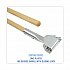 Clip-On Dust Mop Handle, Lacquered Wood, Swivel Head, 1