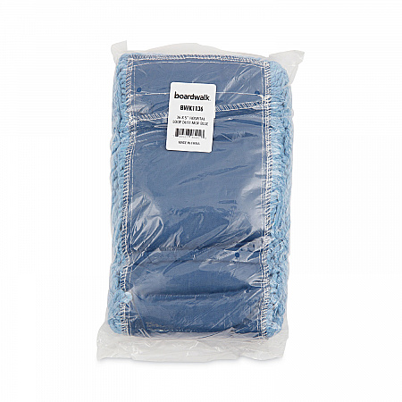 Dust Mop Head, Cotton/Synthetic Blend, 36 x 5, Looped-End, Blue (1136)