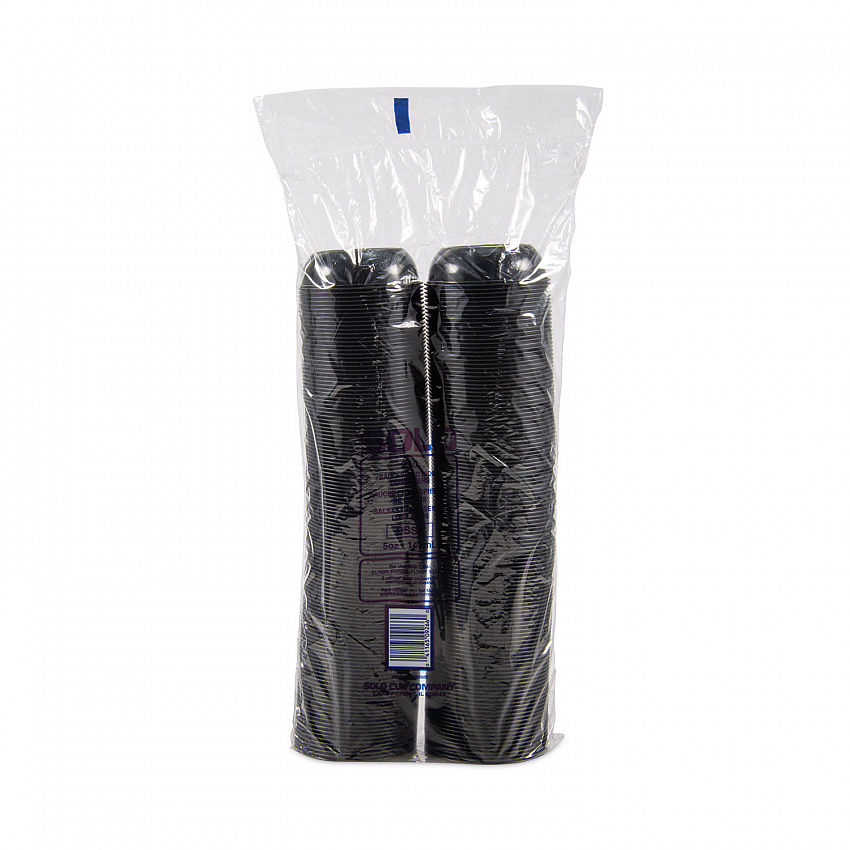 Polystyrene Portion Cups, 5.5 oz, Plastic, Black, 250/Bag, 10 Bags/Carton (DSS50001)