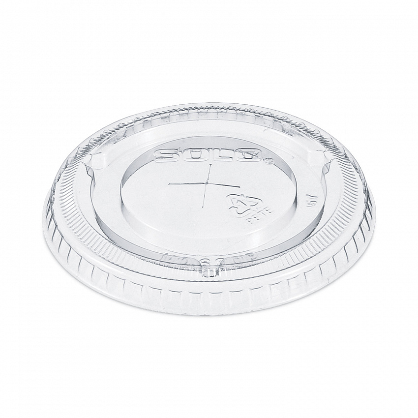 Straw-Slot Cold Cup Lids, Fits 10 oz Cold Cups, Plastic, Clear, 100/Pack, 25 Packs/Carton (600TS)
