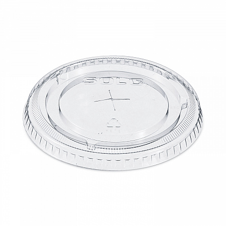 Straw-Slot Cold Cup Lids, Fits 9 oz to 20 oz Cold Cups, Plastic, Clear, 100/Pack (662TSPK)