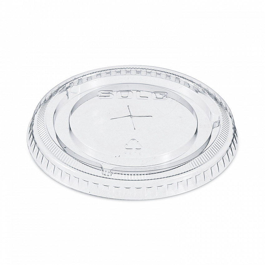 Straw-Slot Cold Cup Lids, Fits 9 oz to 20 oz Cold Cups, Plastic, Clear, 100/Pack (662TSPK)