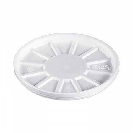 Vented Foam Lids, 8 oz to 60 oz Hot Cups, White, 50/Pack, 10 Packs/Carton (32RL)