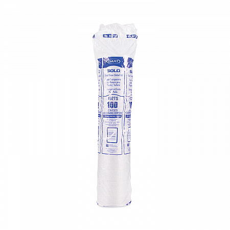 Straw-Slot Cold Cup Lids, Fits 9 oz to 20 oz Cold Cups, Plastic, Clear, 100/Pack (662TSPK)