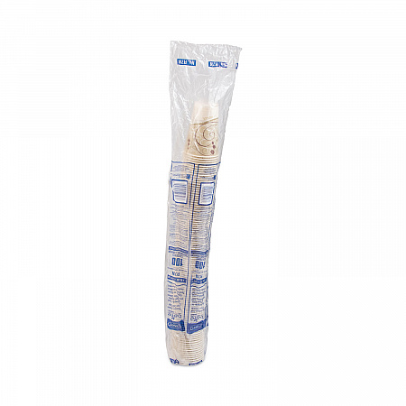 Symphony Design Wax-Coated Paper Cold Cups, ProPlanet Seal, 7 oz, Beige/White/Red, 100/Sleeve, 20 Sleeves/Carton (R7NSYM)