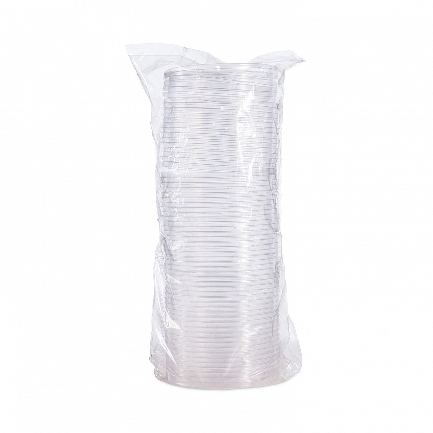PresentaBowls Clear Flat Lids, 5.4" Diameter x 0.3" h, Plastic, 504/Carton (C16BL)