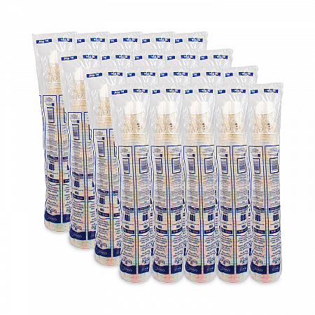 Symphony Design Wax-Coated Paper Cold Cups, ProPlanet Seal, 9 oz, White/Beige/Red, 100/Sleeve, 20 Sleeves/Carton (R9NSYM)