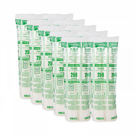 Polystyrene Portion Cups, 5.5 oz, Plastic, Translucent, 250/Bag, 10 Bags/Carton (P550N)