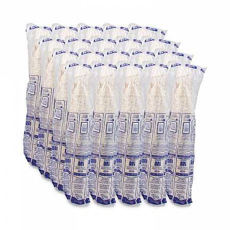 Symphony Treated-Paper Cold Cups, ProPLanet Seal, 12 oz, White/Beige/Red, 100/Bag, 20 Bags/Carton (R12NSYM)