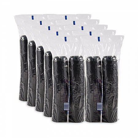 Polystyrene Portion Cups, 5.5 oz, Plastic, Black, 250/Bag, 10 Bags/Carton (DSS50001)