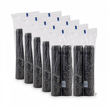 Polystyrene Portion Cups, 2.5 oz, Plastic, Black, 250/Bag, 10 Bags/Carton (DSS2)