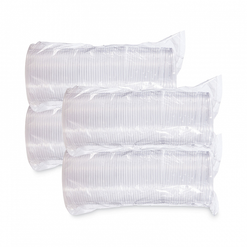 PresentaBowls Clear Flat Lids, 5.4" Diameter x 0.3" h, Plastic, 504/Carton (C16BL)