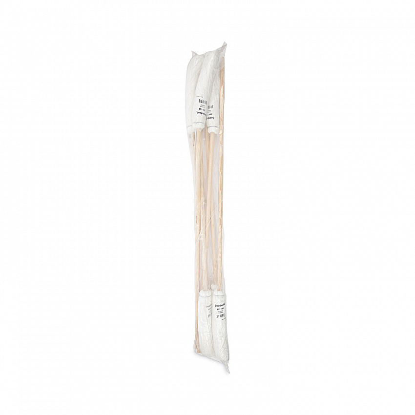 Handle/Deck Mops, #16 White Rayon Head, 48" Natural Wood Handle (116R)
