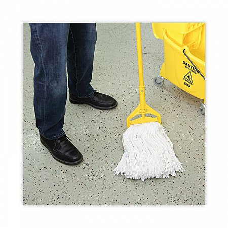 Premium Cut-End Wet Mop Heads, Rayon, 16 oz, White, 12/Carton (216RCT)