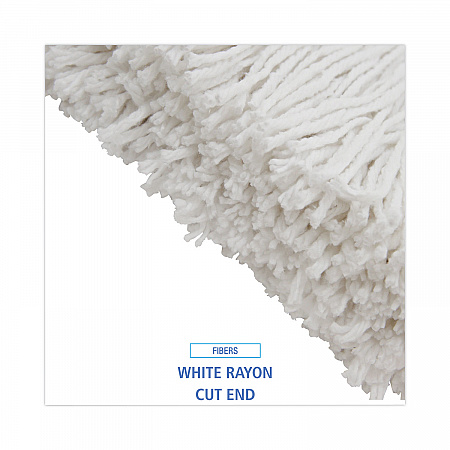 Premium Cut-End Wet Mop Heads, Rayon, 20 oz, White, 12/Carton (220RCT)