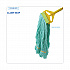EcoMop Looped-End Mop Head, Recycled Fibers, Large Size, Green, 12/Carton (1200LCT)