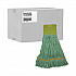 EcoMop Looped-End Mop Head, Recycled Fibers, Medium Size, Green, 12/Carton (1200MCT)