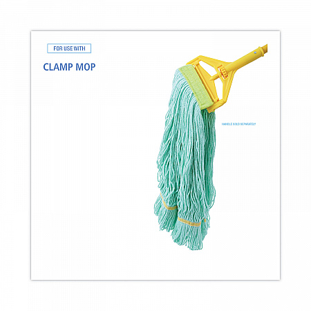 EcoMop Looped-End Mop Head, Recycled Fibers, Medium Size, Green (1200MEA)