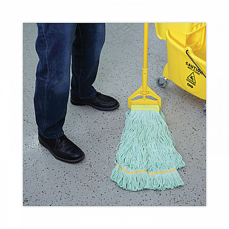 EcoMop Looped-End Mop Head, Recycled Fibers, Extra Large Size, Green (1200XL)