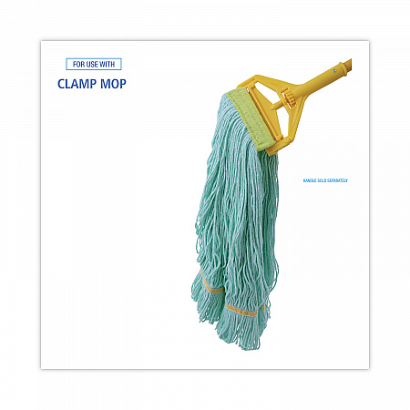 EcoMop Looped-End Mop Head, Recycled Fibers, Extra Large Size, Green, 12/Carton (1200XLCT)