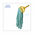 EcoMop Looped-End Mop Head, Recycled Fibers, Extra Large Size, Green, 12/Carton (1200XLCT)