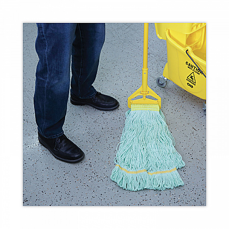 EcoMop Looped-End Mop Head, Recycled Fibers, Extra Large Size, Green, 12/Carton (1200XLCT)