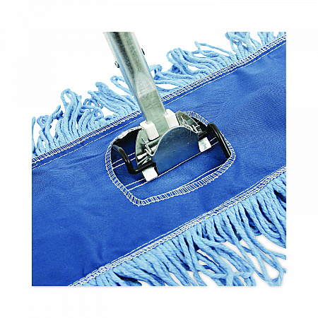 Clip-On Dust Mop Frame, 48 x 5, Zinc Plated, Black (1448)