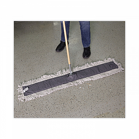 Clip-On Dust Mop Frame, 60 x 5, Zinc Plated, Black (1460)