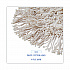 Wedge Dust Mop Head, Cotton, 17.5 x 13.5, White (1491)