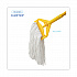 Mop Head, Value Standard Head, Rayon Fiber, Cut-End, #16, White, 12/Carton (2016R)