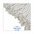 Mop Head, Value Standard Head, Rayon Fiber, Cut-End, #16, White, 12/Carton (2016R)