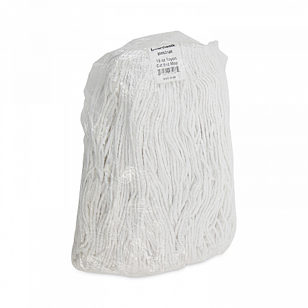 Mop Head, Value Standard Head, Rayon Fiber, Cut-End, #16, White, 12/Carton (2016R)