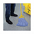 Mop Head, Standard Head, Cotton/Synthetic Fiber, Cut-End, #24, Blue, 12/Carton (2024B)