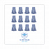 Mop Head, Standard Head, Cotton/Synthetic Fiber, Cut-End, #24, Blue, 12/Carton (2024B)