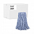 Mop Head, Standard Head, Cotton/Synthetic Fiber, Cut-End, #24, Blue, 12/Carton (2024B)