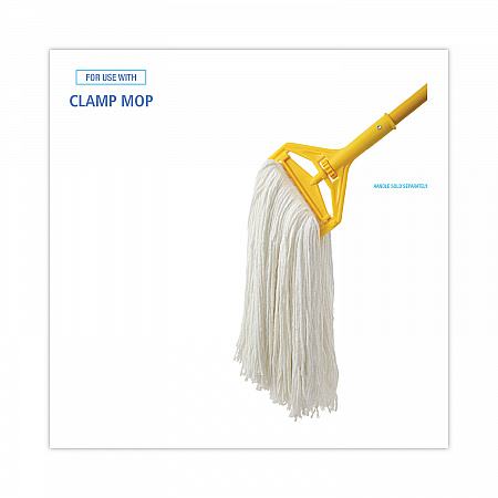 Cut-End Wet Mop Head, Rayon, #32, White, 12/Carton (2032RCT)
