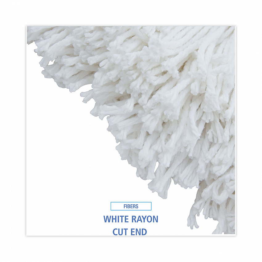 Cut-End Wet Mop Head, Rayon, #32, White, 12/Carton (2032RCT)