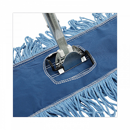 Clip-On Dust Mop Frame, 24 x 5, Zinc Plated, Black (1424)