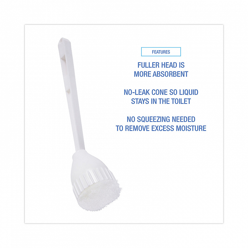 Cone Bowl Mop, 10" Handle, 2" Mop Head, White (00170EA)