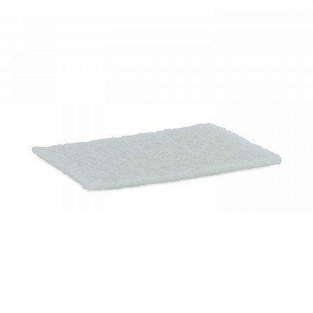 Light-Duty Scouring Pad, 6 x 9, White, 20/Carton (198)