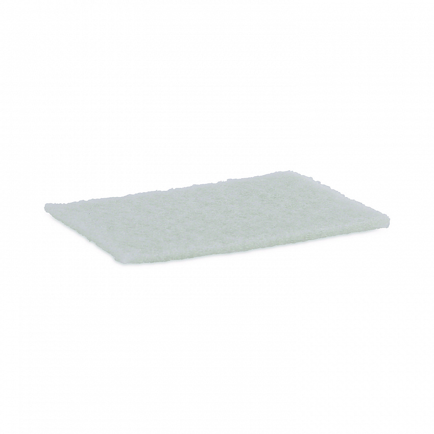 Light-Duty Scouring Pad, 6 x 9, White, 20/Carton (198)