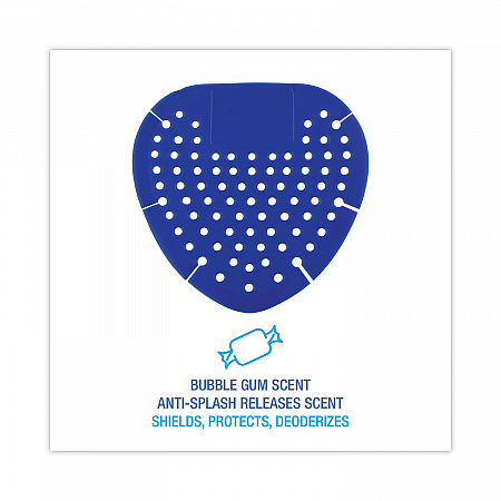 Deodorizing Urinal Screen, Bubblegum Scent, Blue, 3.5 oz, Dozen (1002)