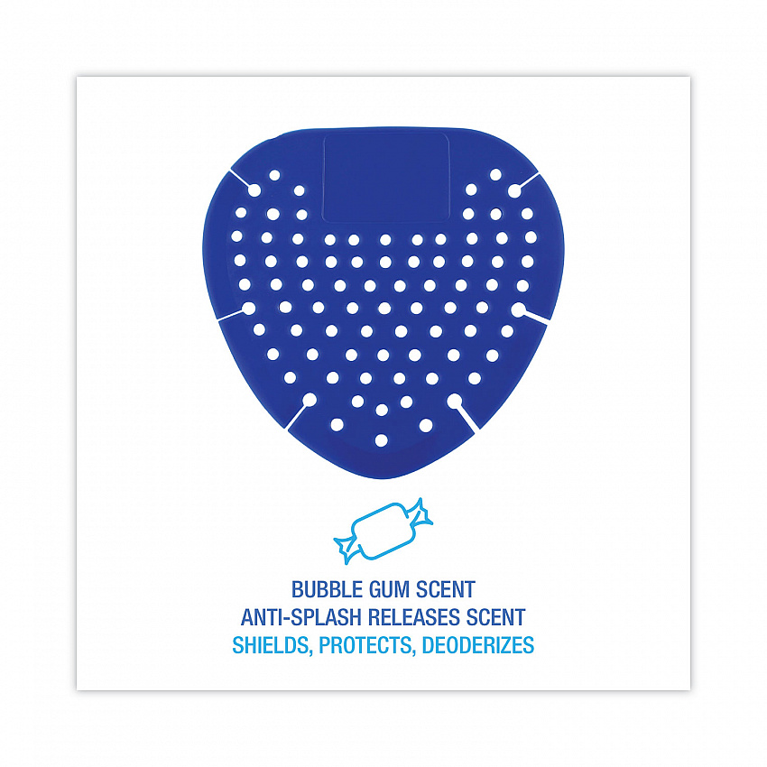 Deodorizing Urinal Screen, Bubblegum Scent, Blue, 3.5 oz, Dozen (1002)